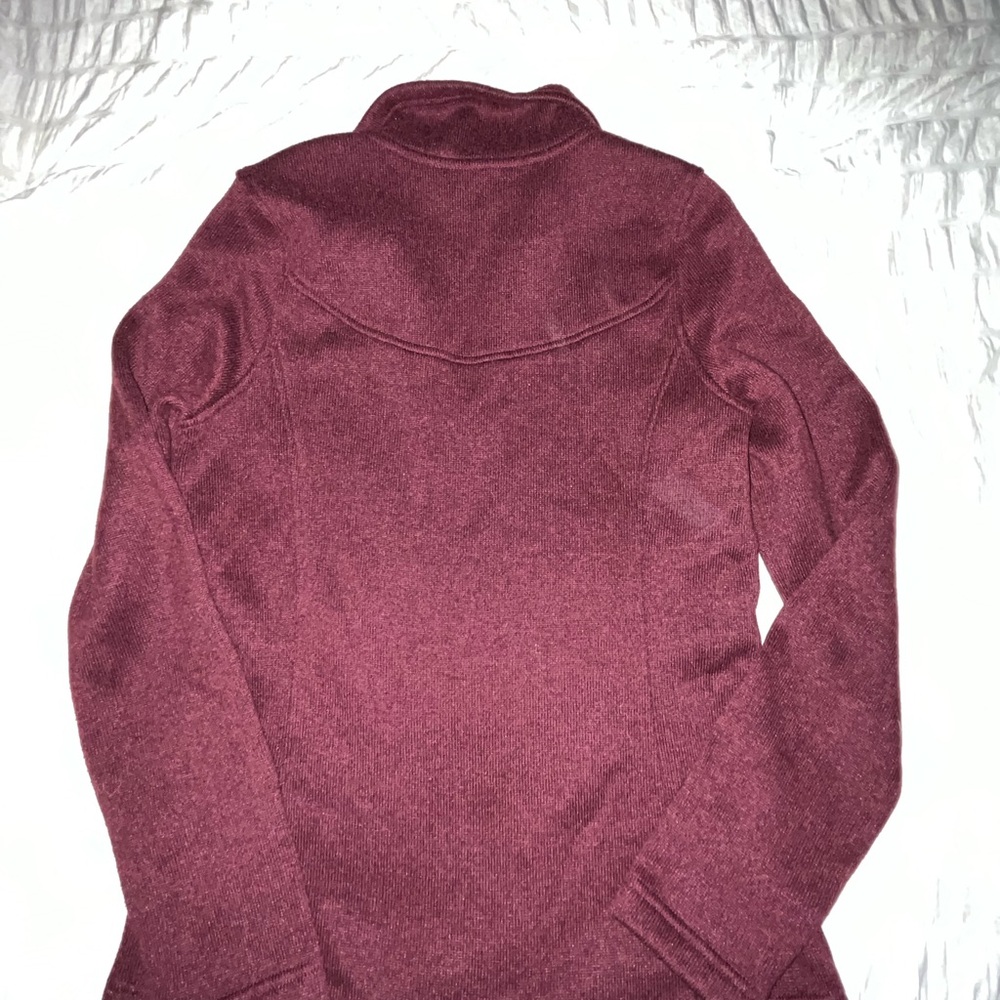 North Face 1:4 Zip Burgundy Pull Over - Picture 7 of 9